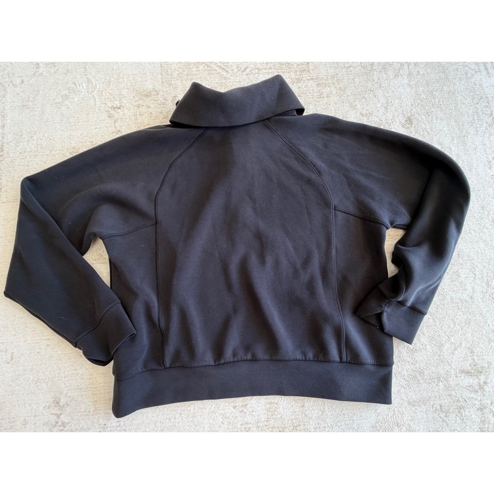Spanx AirEssentials Half Zip Pullover Very Black XL Sweatshirt 50226R - Picture 6 of 8